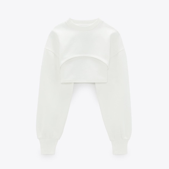 𝗡𝗪𝗧 𝗭𝗮𝗿𝗮 • Crop Sweatshirt - Picture 12 of 14